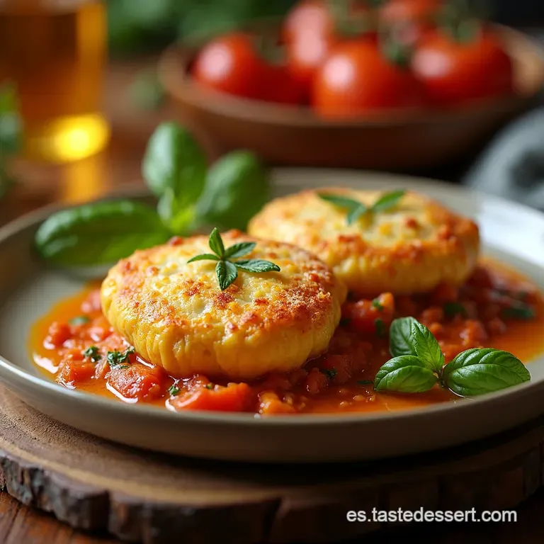Berenjenas Rellenas Cl&aacute;sicas Con Sofrito Casero Y Queso Gratinado presentation