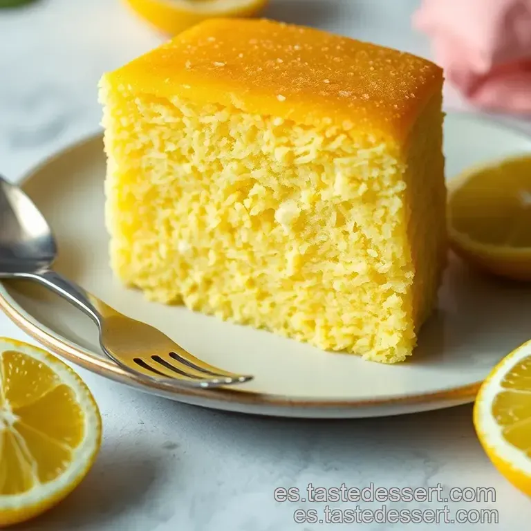 Bizcocho De Lim&oacute;n Esponjoso Y Delicioso presentation