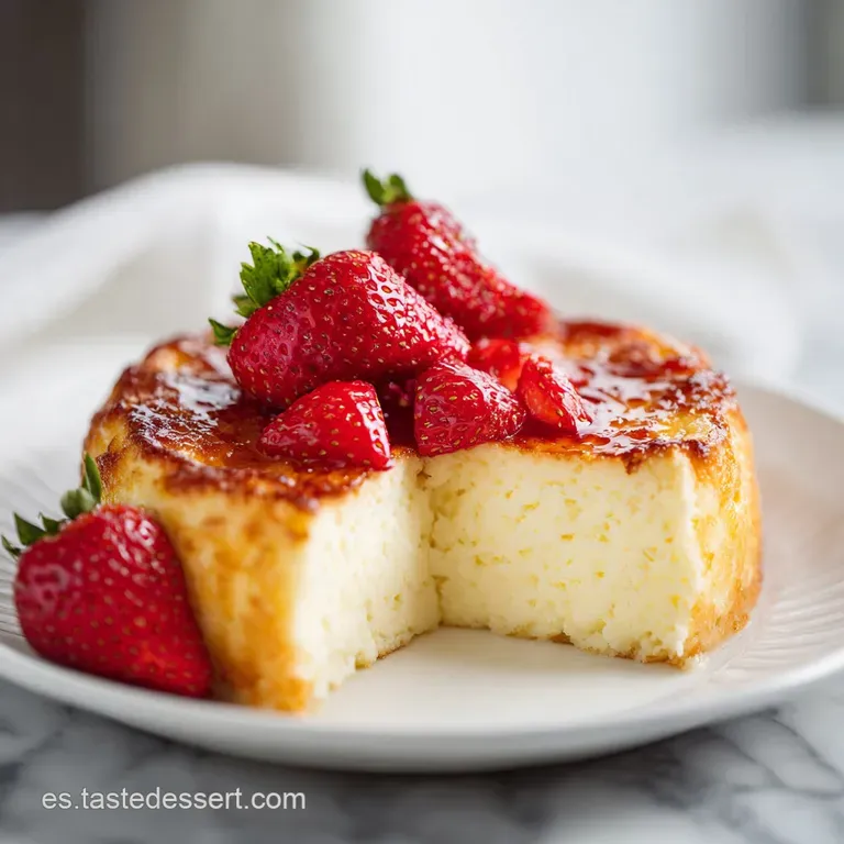 Slice of moist yogurt cake presented on a floral plate, alongside a steaming mug. Crumbs of cake dot the surface.