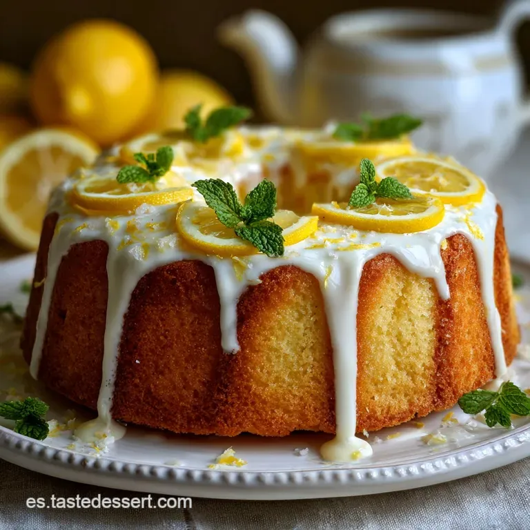 Receta Bizcocho de Lim&oacute;n Yogur Esponjoso