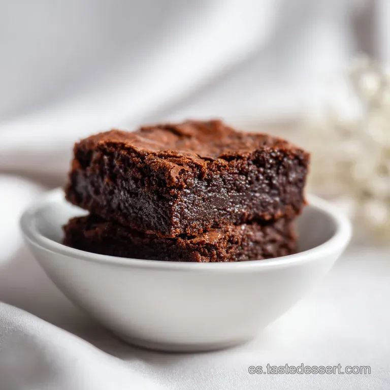 Brownie Receta F&aacute;cil: Centro Denso