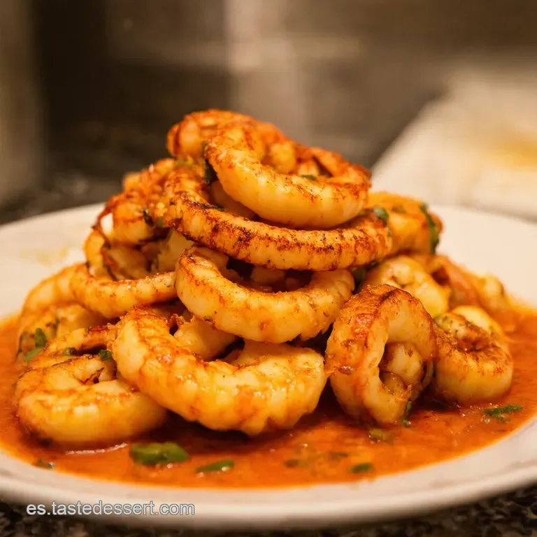Calamares a La Plancha Sabor Mediterr&aacute;neo presentation