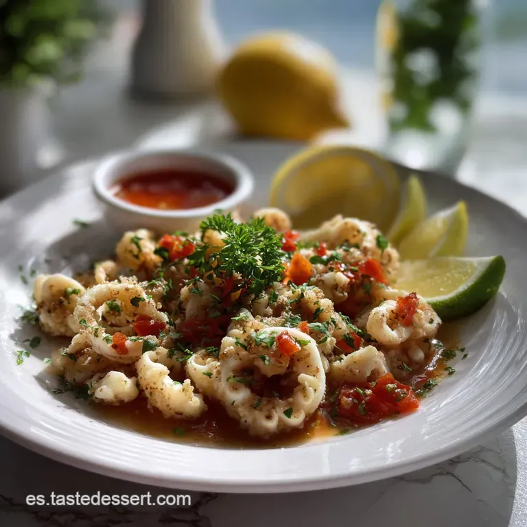 Tender, stuffed squid, drizzled with lemon, presented on a rustic wooden board with a side of dipping sauce.