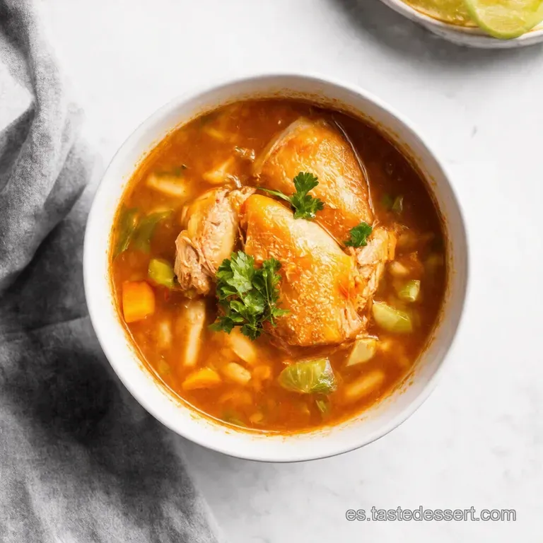 Caldo de Pollo Casero El Elixir de la Abuela