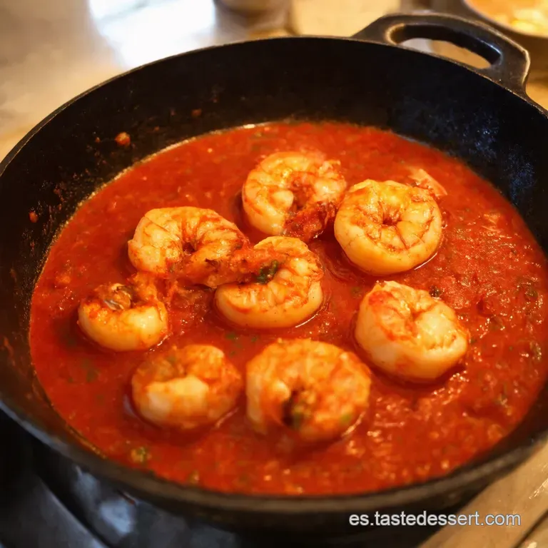 Camarones Al Ajillo Con Toque Oriental presentation