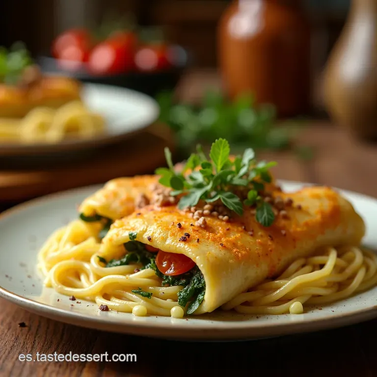 Canelones Cremosos De Verdura Y Ricota a La Laura presentation