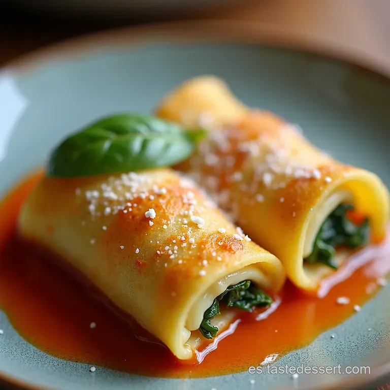 Canelones Cremosos de Verdura y Ricota a la Laura