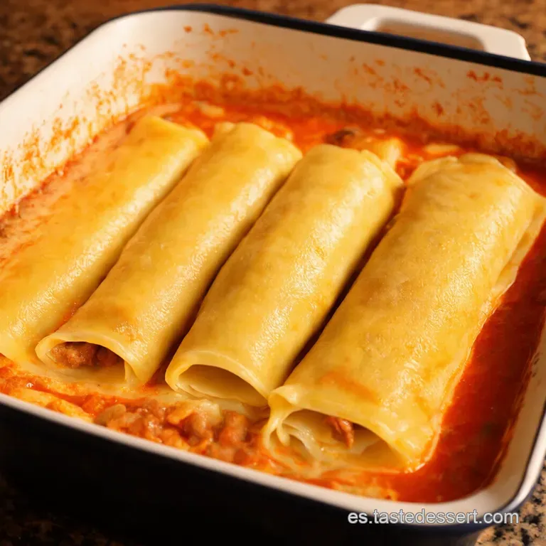 Canelones De Carne a La Espa&ntilde;ola presentation