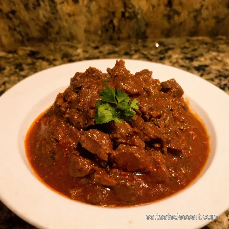 Carne Guisada Abuelas Cozy Beef Stew with a Modern Twist presentation