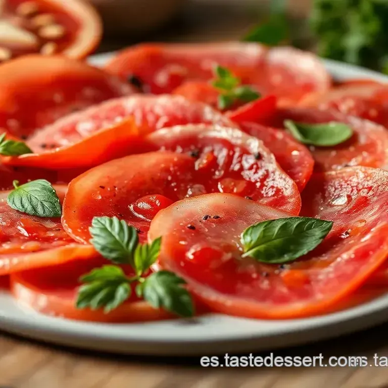 Carpaccio de Ternera con R&uacute;cula y Parmesano