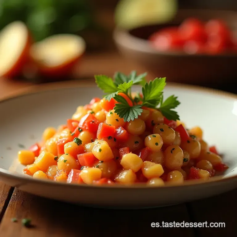 Ceviche De Reineta a Lo Ang&eacute;lica presentation
