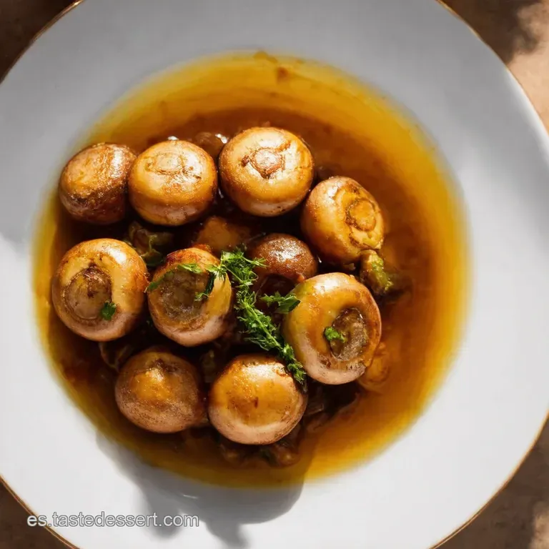 Champi&ntilde;ones al Ajillo con un Toque de Jerez