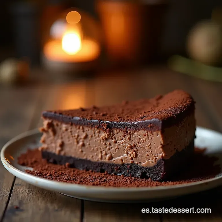 Felicidad Oscura El Cheesecake De Chocolate Keto M&aacute;s Cremoso Y Sin Culpa presentation