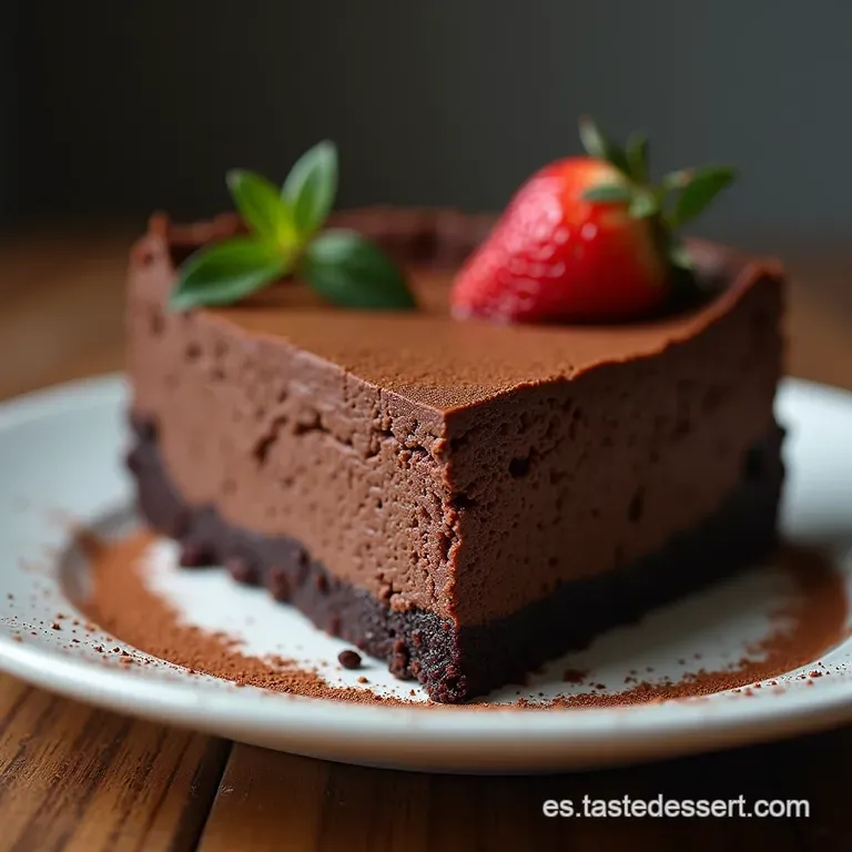 Felicidad Oscura El Cheesecake de Chocolate Keto M&aacute;s Cremoso y Sin Culpa