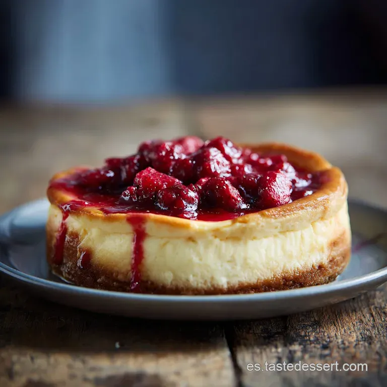 Slice of rich cheesecake on a white plate, adorned with a delicate dusting of powdered sugar. Simple, elegant, irresistible.