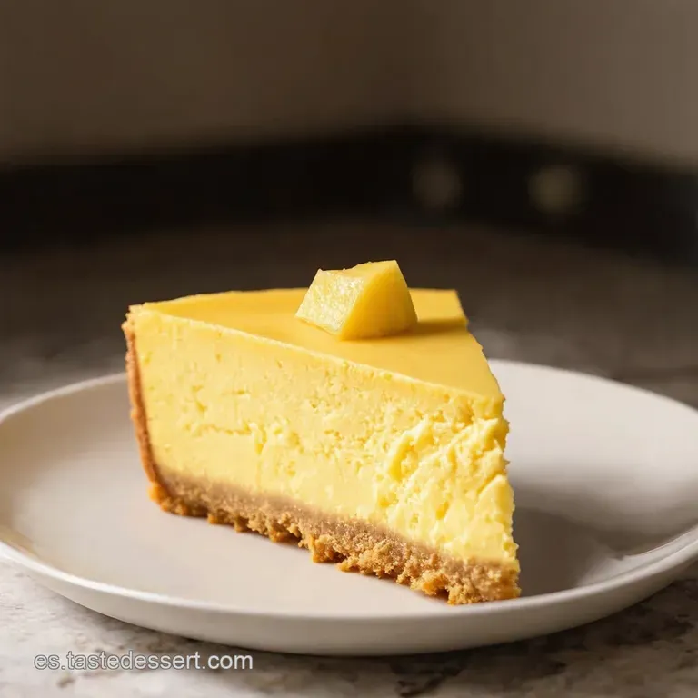 Cheesecake De Pi&ntilde;a Tropical Suave Cremoso Y F&aacute;cil presentation