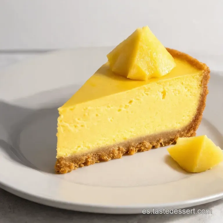 Cheesecake de Pi&ntilde;a Tropical Suave Cremoso y F&aacute;cil