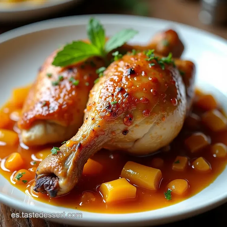 Confit de Pato Crujiente con Compota de Manzana Casera Un Bocado Celestial