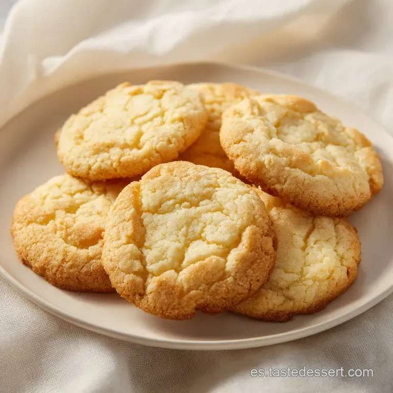 Pila de galletas suaves y brillantes acompa&ntilde;adas de un vaso de leche fr&iacute;a sobre un plato de cer&aacute;mica blanca.