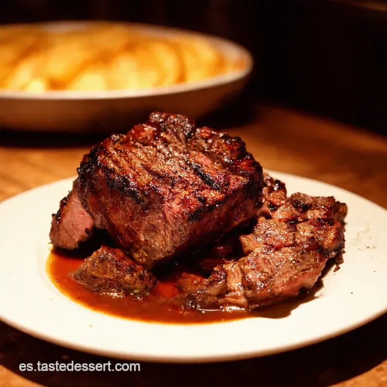 Cordero Asado a La Castellana presentation