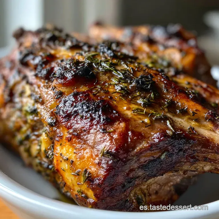 Cordero Asado al Horno Jugoso