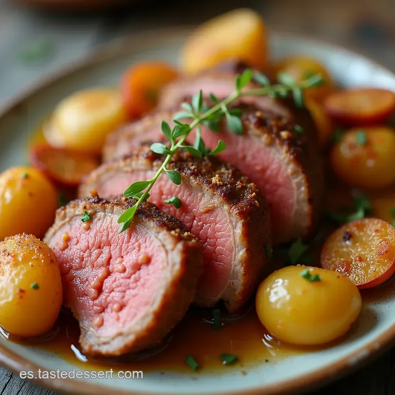 El Cordero de Reyes Pierna y Paletilla Asadas Lentamente con Romero Ajo y Vino Tinto
