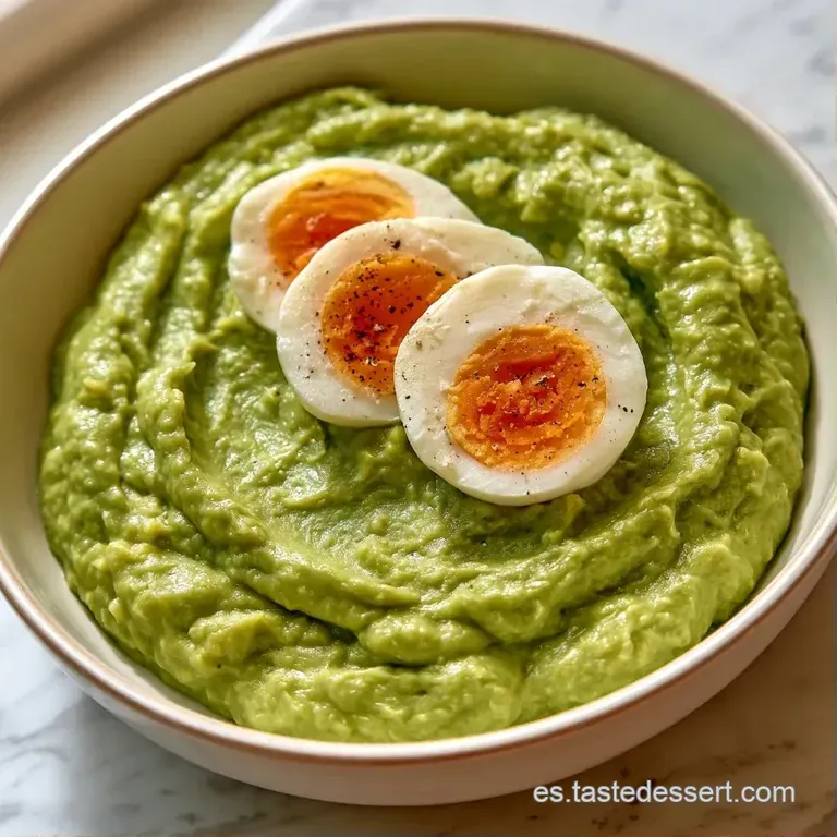 Bol blanco con sopa cremosa de tono verde oliva, decorada con una rama de perejil fresco y pimienta molida.
