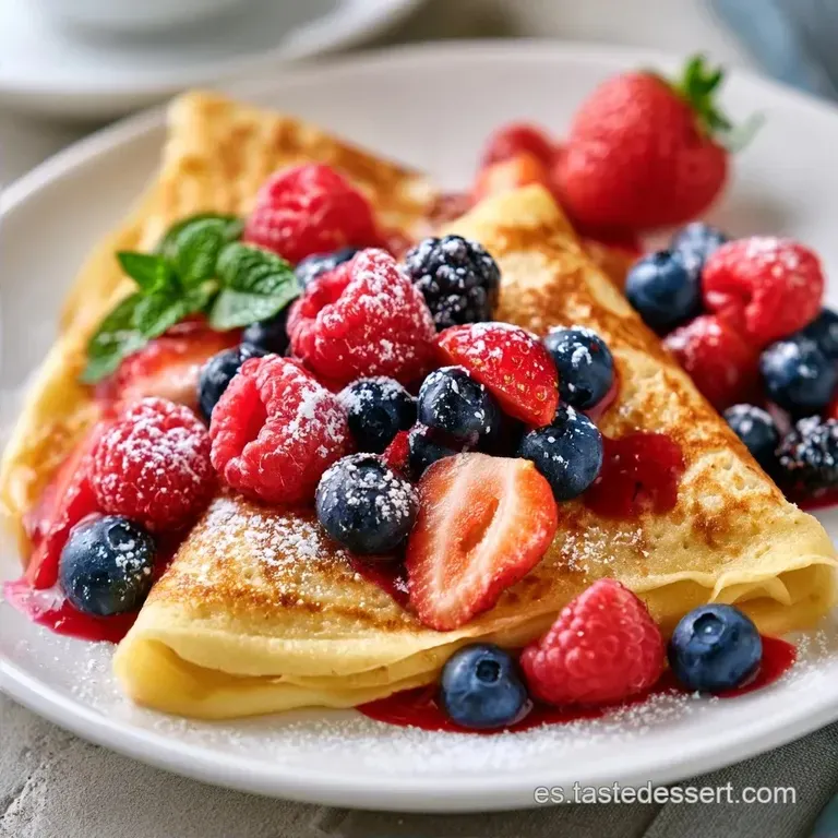 Crepas Divertidas De Frutas: Receta Francesa