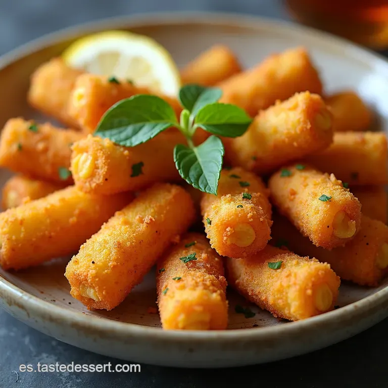 Calabacines Fritos Crujientes al Estilo Mediterr&aacute;neo en Freidora de Aire