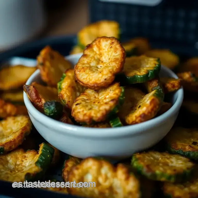 Crujientes Chips De Calabac&iacute;n En Airfryer presentation