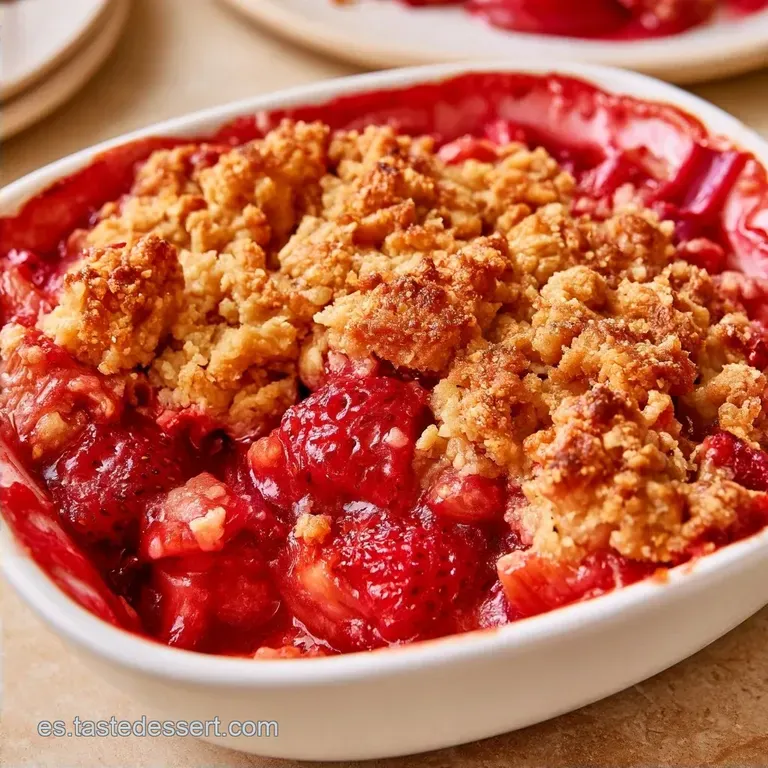 Crujiente Crumble Fresa y Ruibarbo