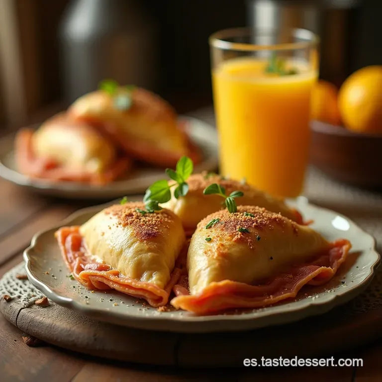 Las Cl&aacute;sicas De La Abuela Empanadas De Jam&oacute;n Y Queso Tiernas Y Jugosas presentation
