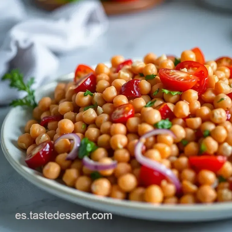 Ensalada De Garbanzos a La Gaditana presentation