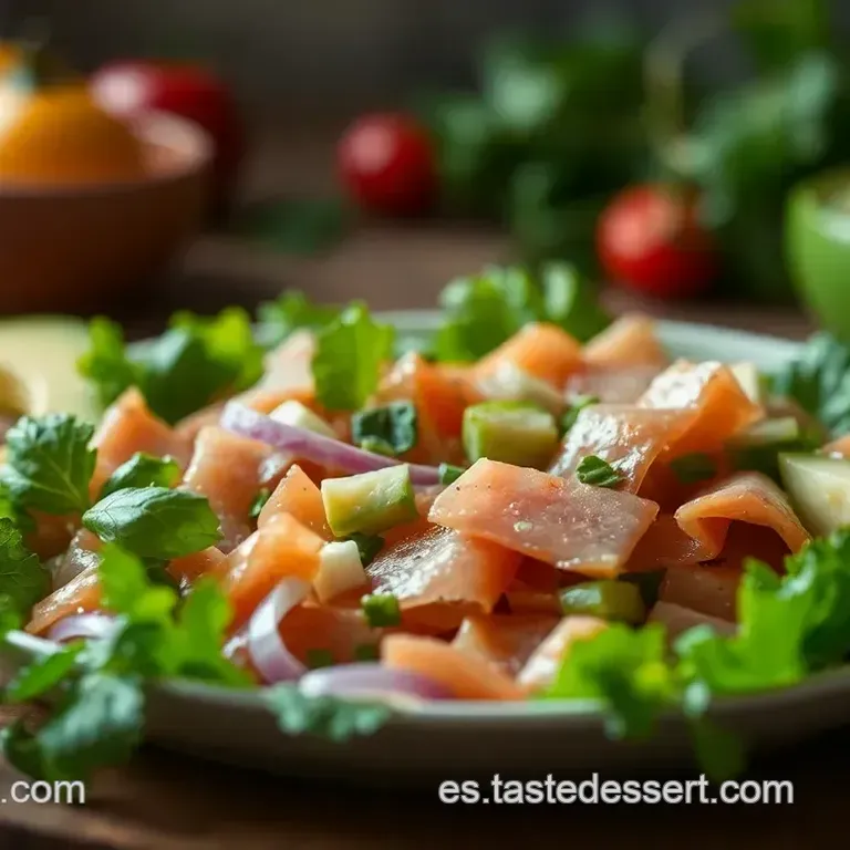 Ensalada Fresquita de Salm&oacute;n Ahumado y Aguacate