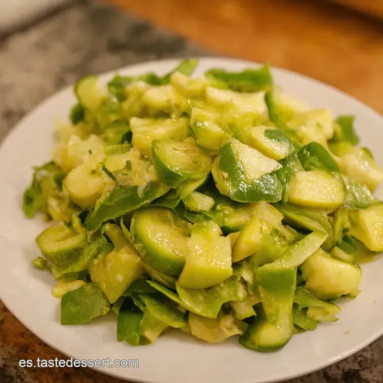 Ensalada Refrescante De Pepino Y Cebolla presentation