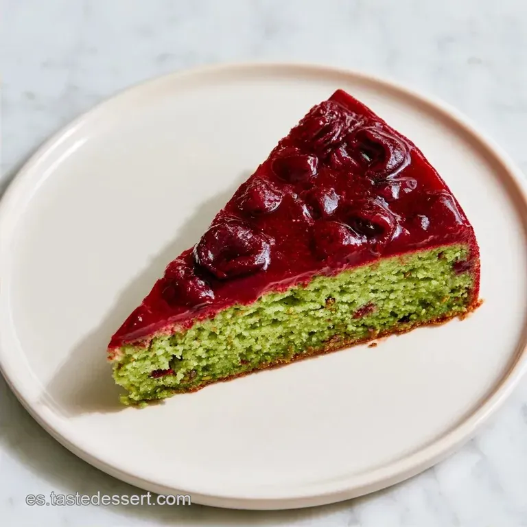 Entremet Cereza Pistacho: Textura Cremosa