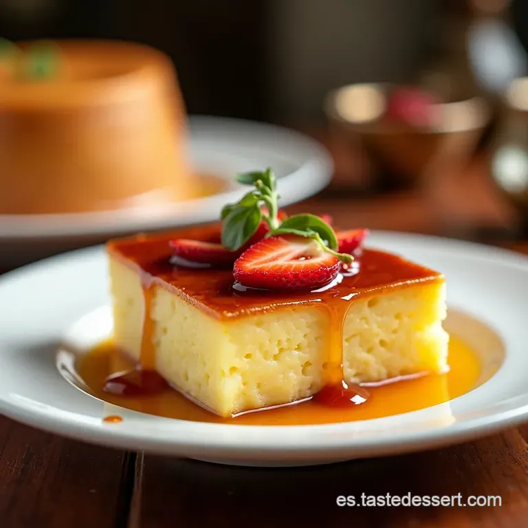Flan de Turr&oacute;n al Estilo La Cocina de Sole