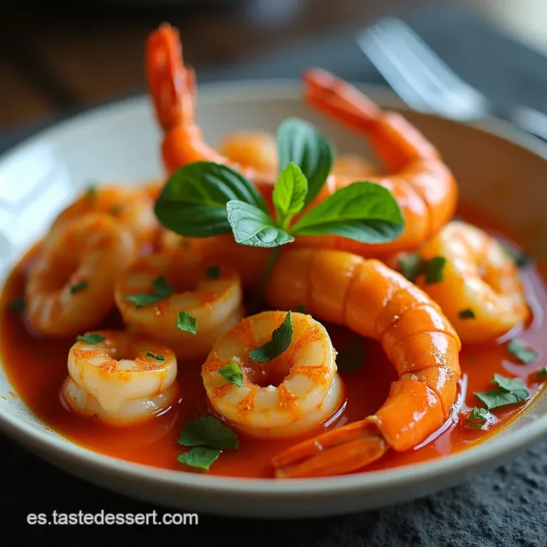 Fuego del Mar Cumi Dan Udang Saus Padang Calamar y Camarones Intensos Estilo Sumatra