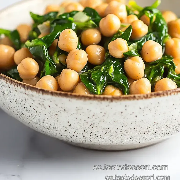 Garbanzos Con Espinacas a La Andaluza presentation