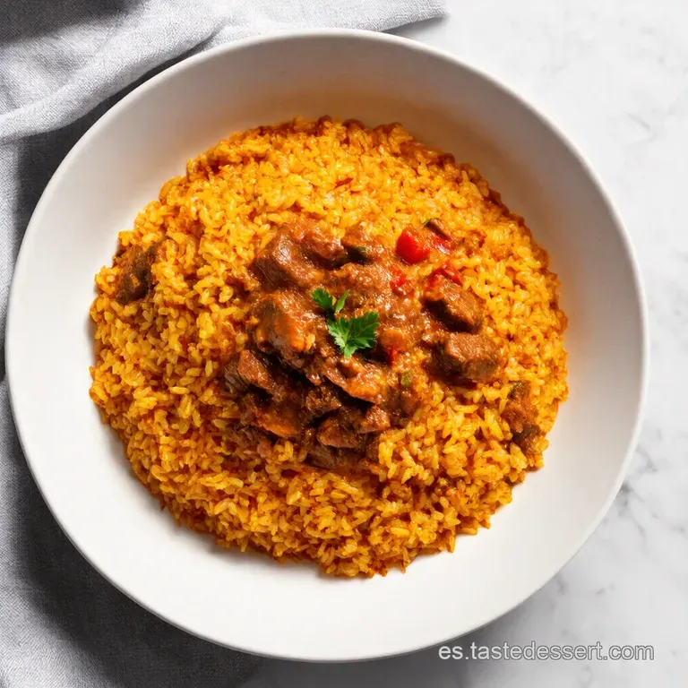 Guiso de Arroz con Carne Molida a lo Flor Bar