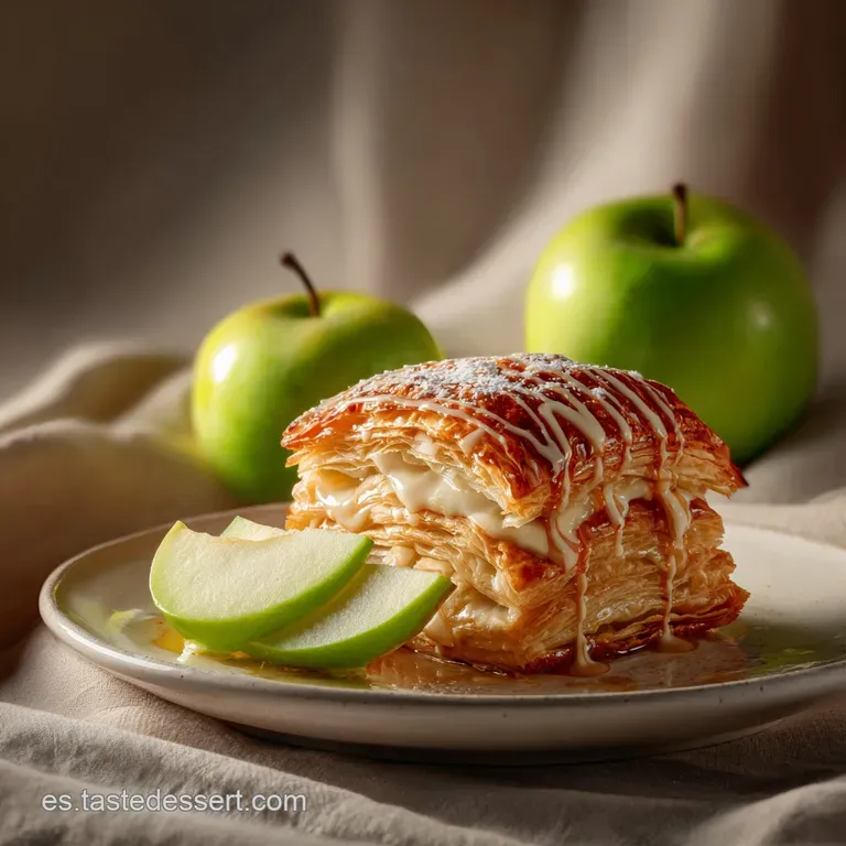 Postre de Hojaldre y Manzana: F&aacute;cil y R&aacute;pido