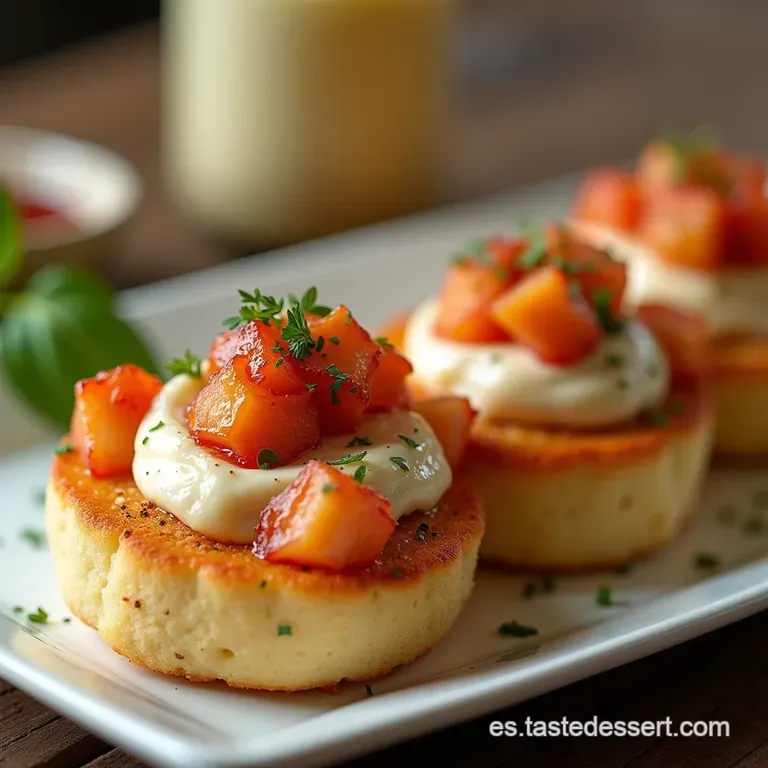 Crujientes Bocados de Mar y Monta&ntilde;a Hojaldres de Salm&oacute;n Ahumado y Queso Crema