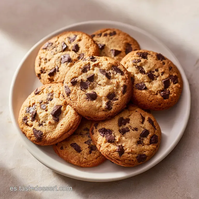 Stack of perfectly round cookies, edges crisped a warm brown, layered on a white plate. Delicious simplicity at its finest.