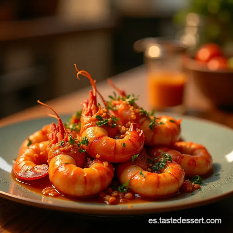 Langostinos Bravos Al Estilo Costa Brava El Secreto De La Salsa Catalana presentation