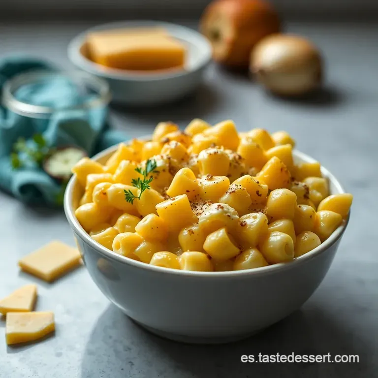 Mac and Cheese Cremoso Al Estilo De La Abuela Con Toque Secreto presentation