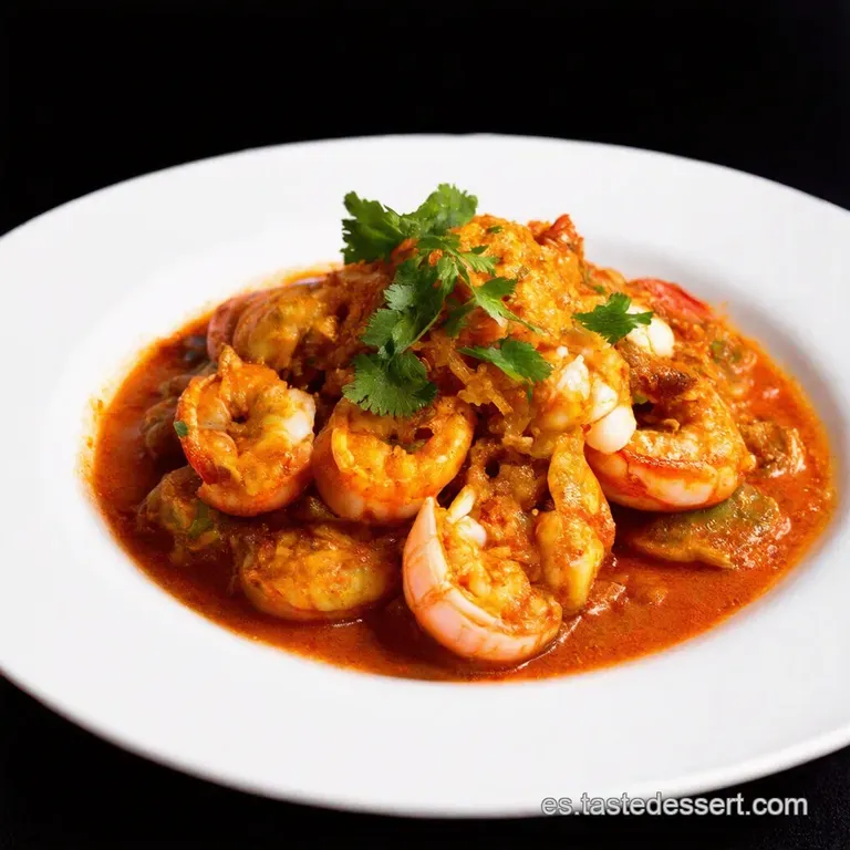 Mariscos en Salsa Padang Picante