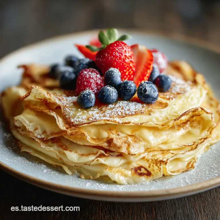 Masa de Crepes: Terciopelo y Elasticidad