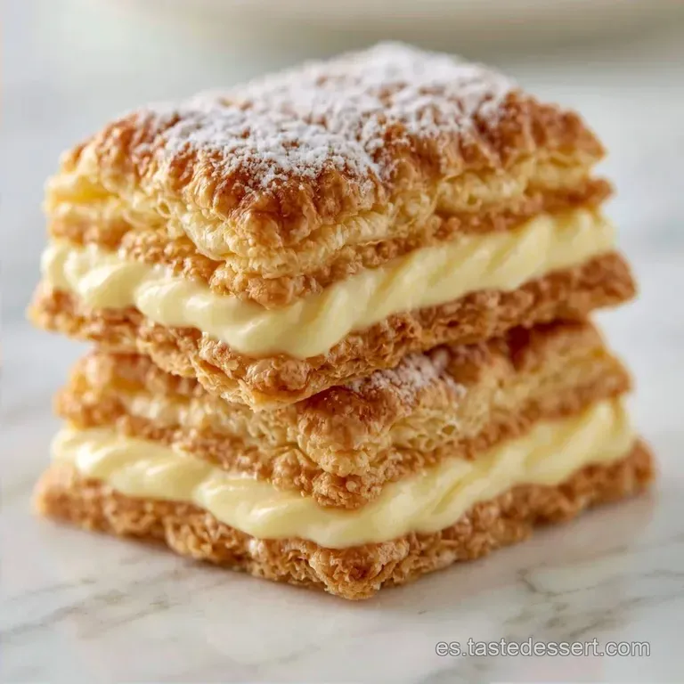 Milhojas de Crema Pastelera: Capas Crujientes
