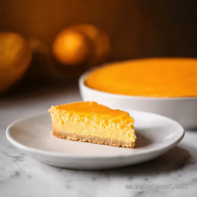Mini Tarta De Queso Naranja Sin Horno presentation