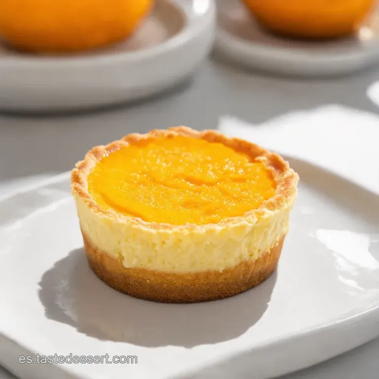 Mini Tarta de Queso Naranja Sin Horno